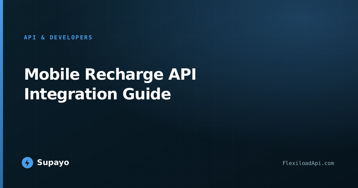 Mobile Recharge API Integration Guide